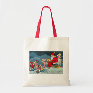 "Gelukkig Kerstfeest" Vintage niederländische Tragetasche