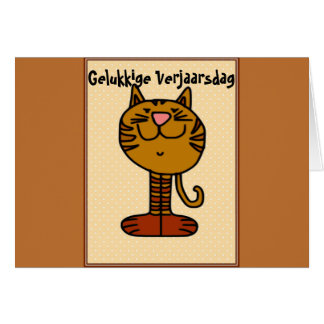 Gelukkige Verjaarsdag - Kat