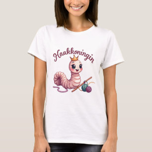 Gelukswormpjes 'Haakkoningin' - Würmer T-Shirt