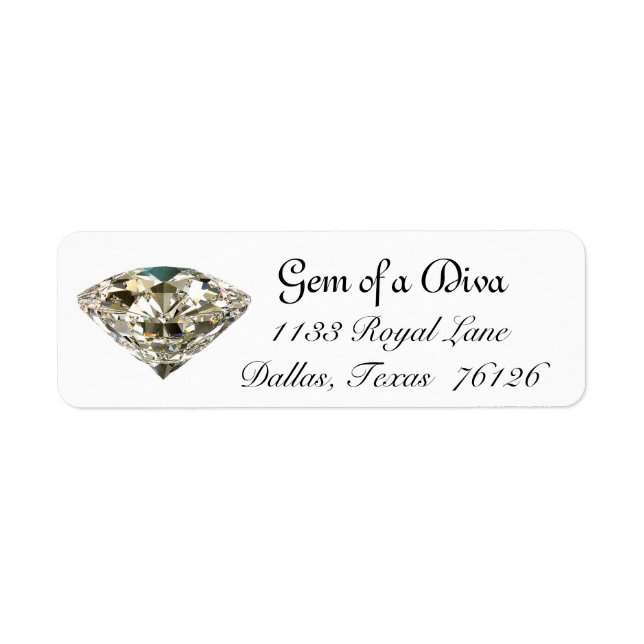"GEM of a DIVA"-Adressenkennzeichen (Vorne)