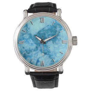 Gem Stone Pattern, Blaugranit Armbanduhr