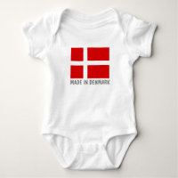 Gemacht Flaggen-Babyoverall Dänemarks im dänischen