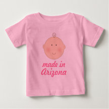 Gemacht im Arizonababy-oder -kleinkind-T-Shirt