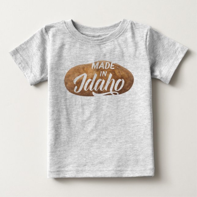 Gemacht im groben Kartoffel-Shirt Idahos Baby T-shirt (Vorderseite)