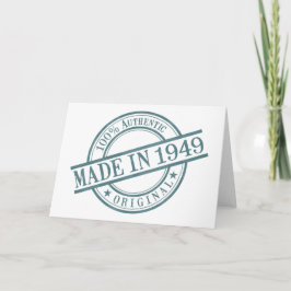 Gemacht im Jahre 1949 ringsum Karte