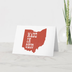 Gemacht im Ohio-Landschaftsgruß Karte