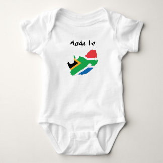 Gemacht im Südafrika-Babybodysuit Baby Strampler