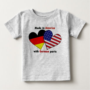 gemacht in Amerika mit deutschen Teilen Baby T-shirt