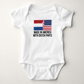 Gemacht in Amerika mit niederländischen Teilen Baby Strampler