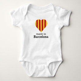 Gemacht in Barcelona, La Senyera Herzflagge Baby Strampler