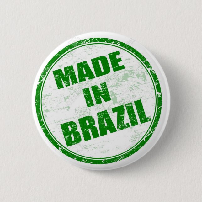 GEMACHT IN BRASILIEN BUTTON (Vorderseite)