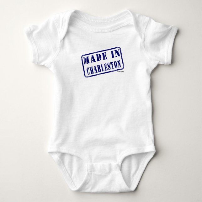 Gemacht in Charleston Baby Strampler (Vorderseite)