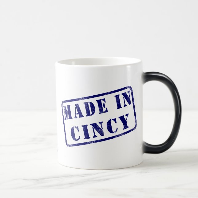 Gemacht in Cincy Verwandlungstasse (Rechts)