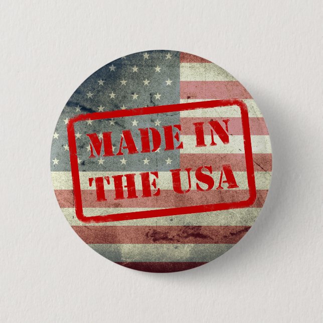 Gemacht in den USA! Knopf Button (Vorderseite)