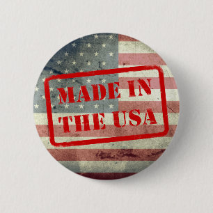 Gemacht in den USA! Knopf Button