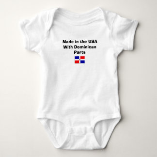 Gemacht in den USA mit dominikanischen Teilen Baby Strampler