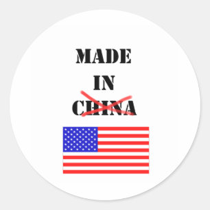 Gemacht in den USA Runder Aufkleber