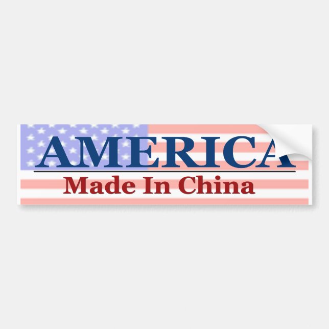 Gemacht in der China Autoaufkleber (Vorne)