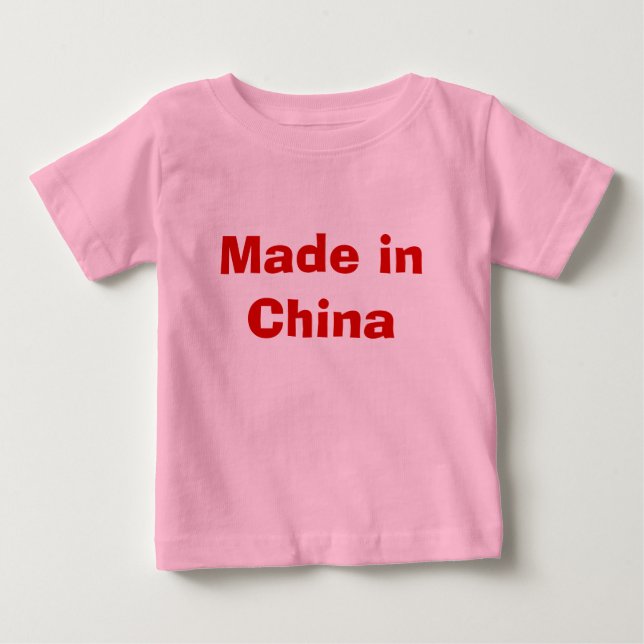 Gemacht in der China Baby T-shirt (Vorderseite)
