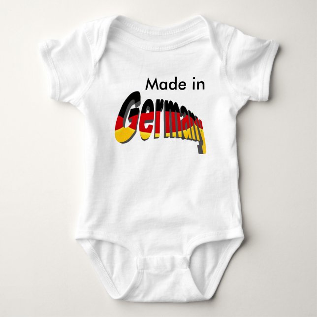 Gemacht in Deutschland-Shirt Baby Strampler (Vorderseite)