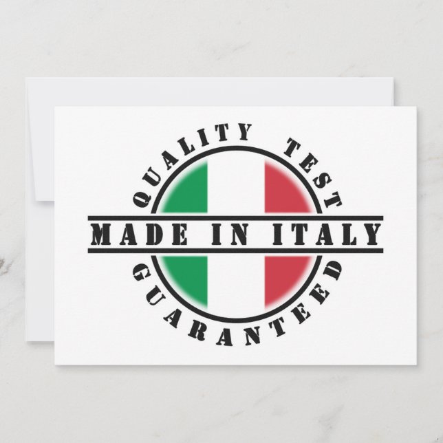 Gemacht in Italien-Einladungen Einladung (Vorderseite)
