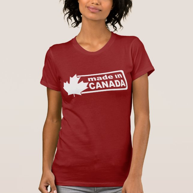 Gemacht in Kanada - das Shirt der roten Frauen (Vorderseite)