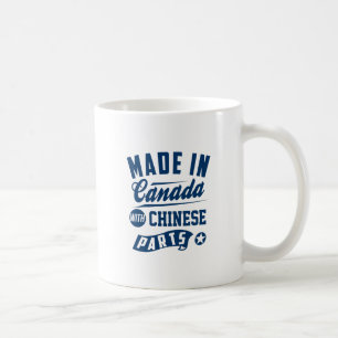 Gemacht in Kanada mit chinesischen Teilen Kaffeetasse