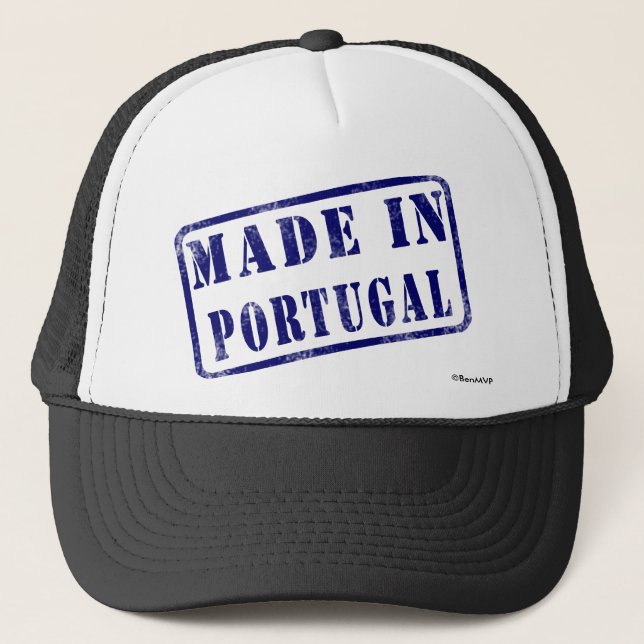 Gemacht in Portugal Truckerkappe (Vorderseite)
