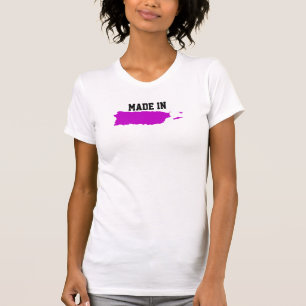 Gemacht in Puerto Rico. Rosa puertorikanische T-Shirt