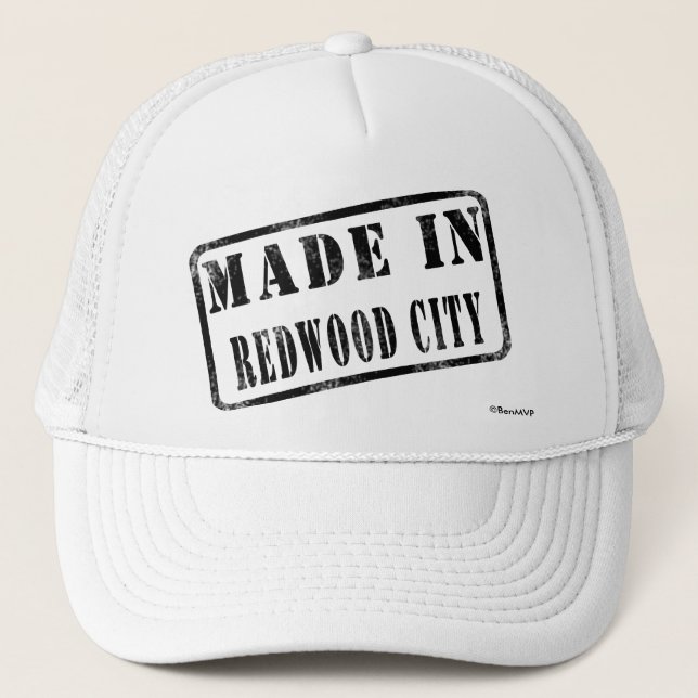 Gemacht in Redwood City Truckerkappe (Vorderseite)