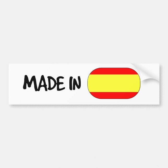 Gemacht in Spanien-Autoaufkleber Autoaufkleber (Vorne)