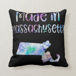 Gemacht in Staat Massachusetts MA schillernder Kissen