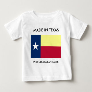 Gemacht in Texas mit kolumbianischem Baby T-shirt