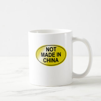 Gemacht nicht in der China-Kaffee-Tasse Kaffeetasse
