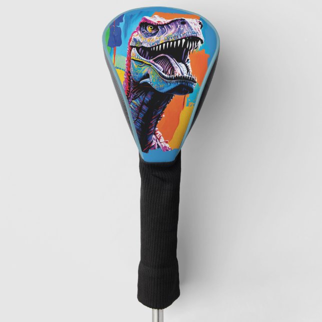 Gemälde aus einem Tyrannosaurus Rex | T-Rex Golf Headcover (Vorderseite)