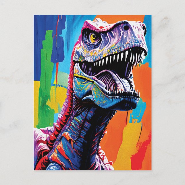 Gemälde aus einem Tyrannosaurus Rex | T-Rex Postkarte (Vorderseite)