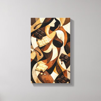 Gemälde Dekor  ( Abstrakte Kunst Schokolade ) Leinwanddruck
