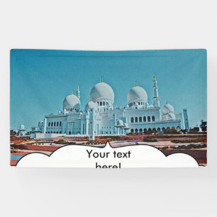 Gemälde der Abu Dhabi Moschee Banner