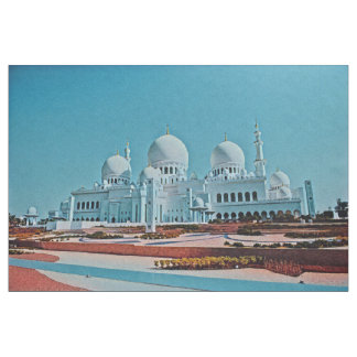 Gemälde der Abu Dhabi Moschee Stoff