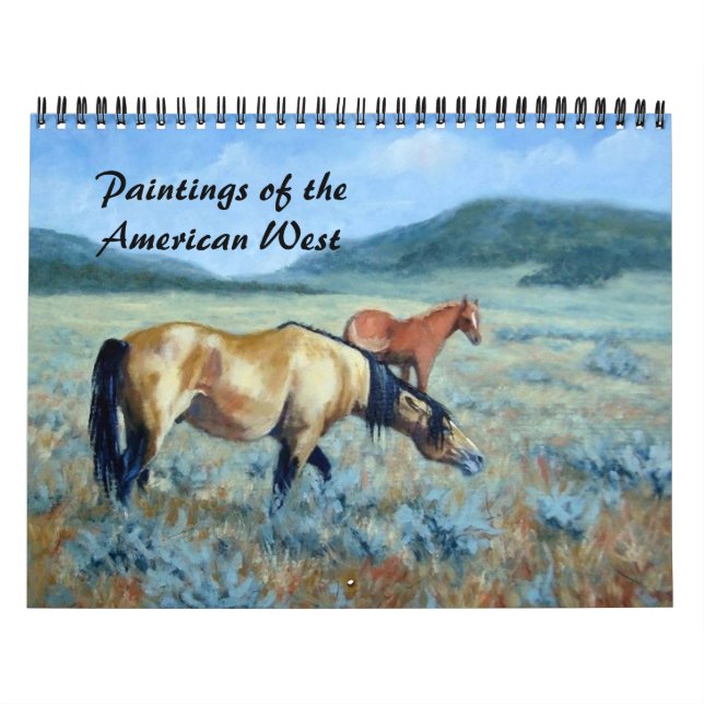 Gemälde des American West Calendar Kalender (Titelbild)