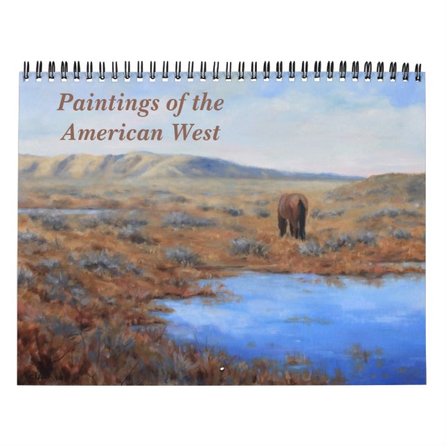 Gemälde des American West Calendar Kalender (Titelbild)