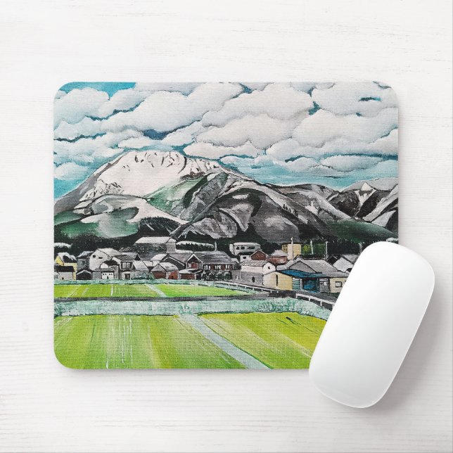 Gemälde des Berges Fuji von Alfred Fox Mousepad (Mit Mouse)