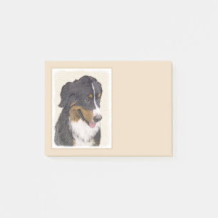 Gemälde des Berner Sennenhunds - Originale Hundeku Post-it Klebezettel