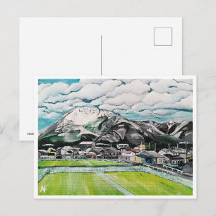 Gemälde des Mount Fuji von Alfred Fox Sammlerstück Postkarte