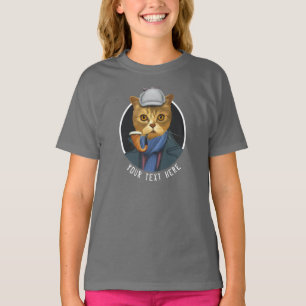 Gemälde eines Detektivkatzen-T - Shirt