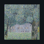 Gemälde Gustav Klimt, Bauernhof in Oberösterreich Magnet<br><div class="desc">Bauernhaus in Oberösterreich, berühmtes Gemälde von Gustav Klimt</div>