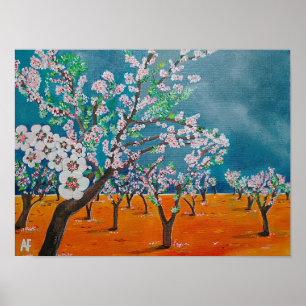 Gemälde Huerto de Almendros von Alfred Fox Poster