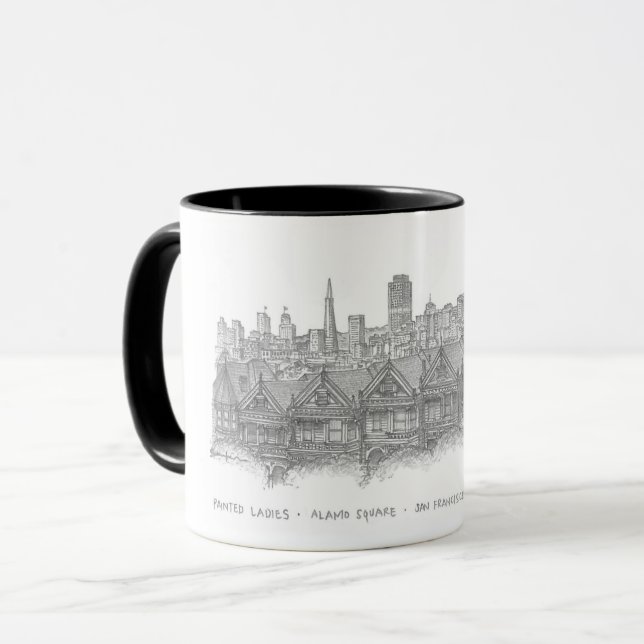 Gemälde Ladys, San Francisco, Vereinigte Staaten Tasse (Vorderseite Links)