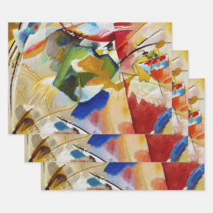 Gemälde mit grünem Zentrum von Wassily Kandinsky Geschenkpapier Set