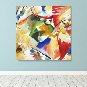 Gemälde mit grünem Zentrum von Wassily Kandinsky Leinwanddruck
